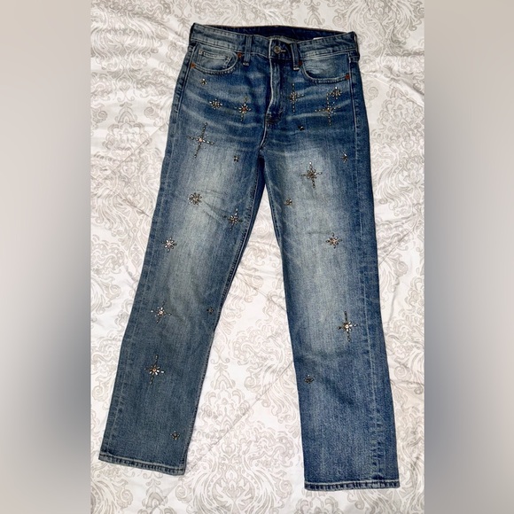 Lucky Brand Denim - Lucky Brand Embellished crop jeans